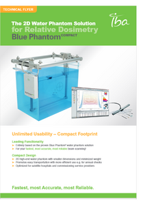 IBA Dosimetry Radiation Product Blue Phantom Compact Flyer