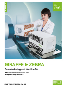 IBA Dosimetry Product Proton Therapy Zebra and Giraffe Brochure Cover