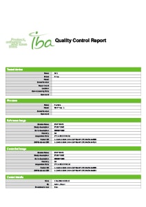 IBA Dosimetry IQ Analyzer Primus Report